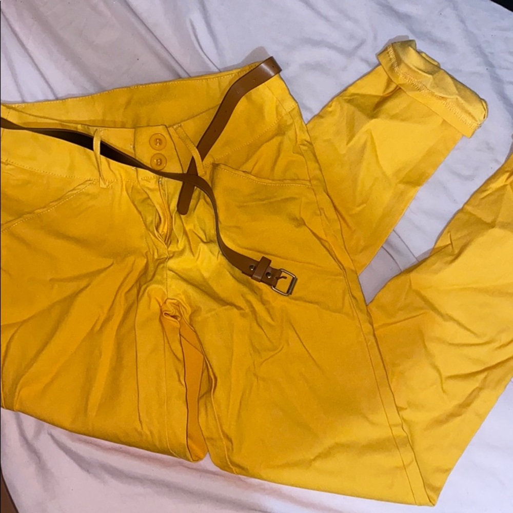 Mustard pants